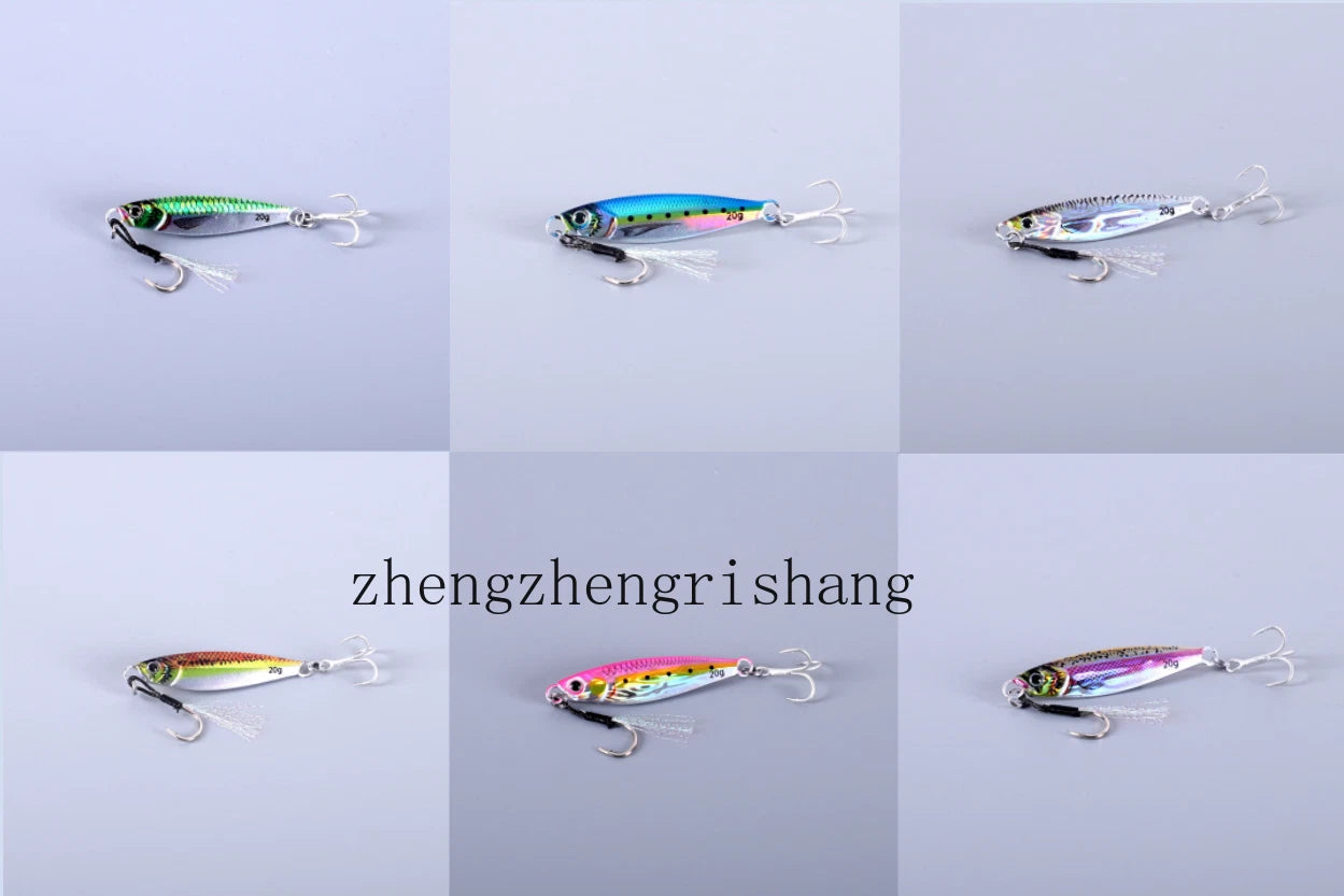 6PCS Metal Jigs Offshore Micro Butterfly Fishing Lure For Tuna Snapper 7g -80g 07FC0E-D4 - KOEEK