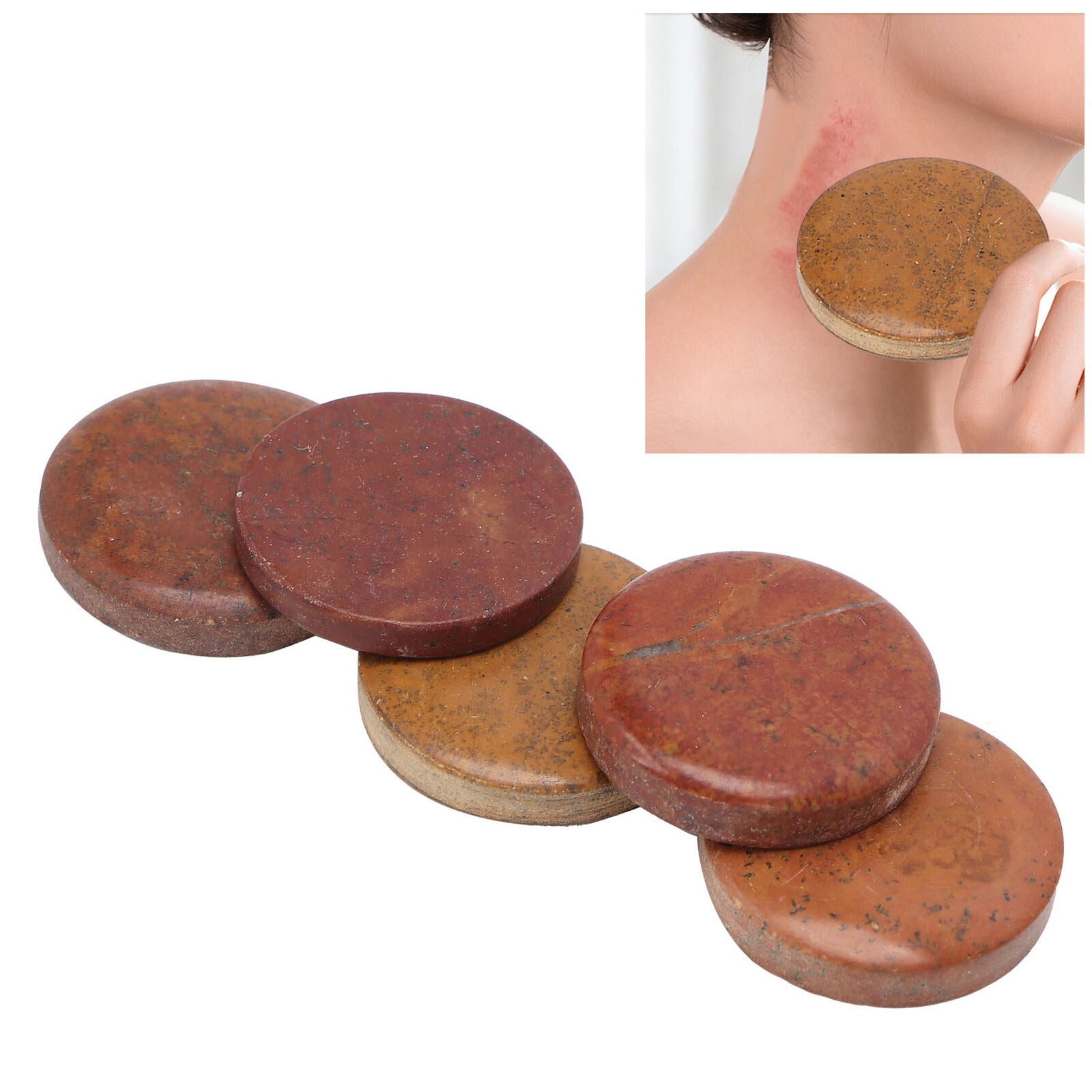 new 5pcs Gua Sha Stone Massage Handmade Scraping Board For Face Back Joints HGF koeek - KOEEK