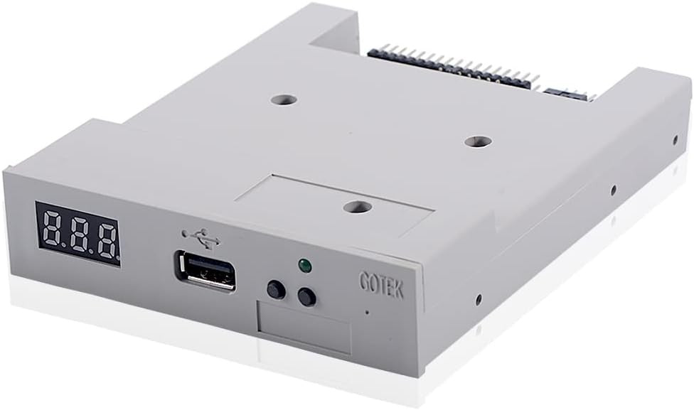 new GoTEK SFR1M44-U100 3.5 Inch 1.44MB USB SSD Floppy Drive Emulator Grey GOTEK - KOEEK