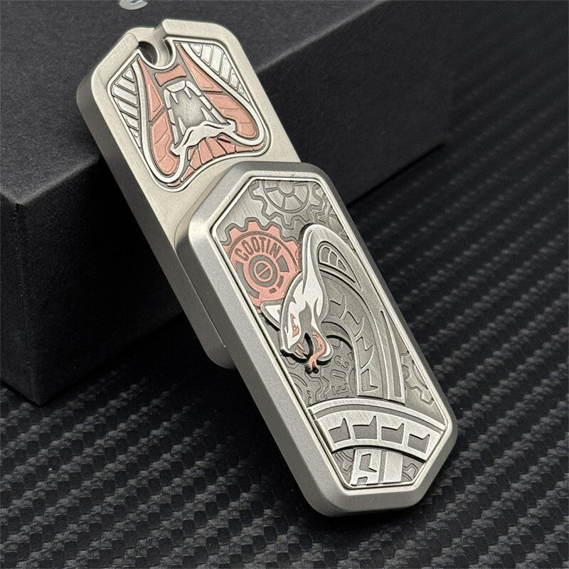 Personalized Snake EDC Fidget Toys Stainless Steel Magnetic Push Haptic Slider 07FC0E-D4 - KOEEK
