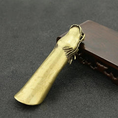 Brass Dragon Tea Scoop Handmade Tea Spoon Tea Ceremony Tea Tool Accessory 07FC0E-D4 - KOEEK