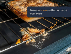 Oven Liners for Bottom of Oven - 2 Pack Large Heavy Duty Mats, 17”x25” Non-Stick 07FC0E-D4 - KOEEK
