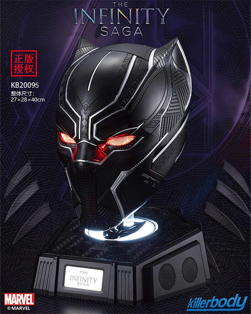 1/1 Killerbody Black Panther Wearable Helmet Mask LED Eyes Cosplay Halloween KILLERBODY - KOEEK