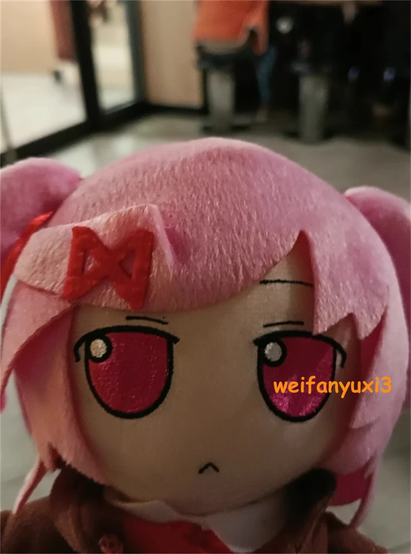 Doki Doki Literature Club Plush Natsuki Plush Doll Pillow Stuffed Toy Xmas Gift 07FC0E-D4 - KOEEK