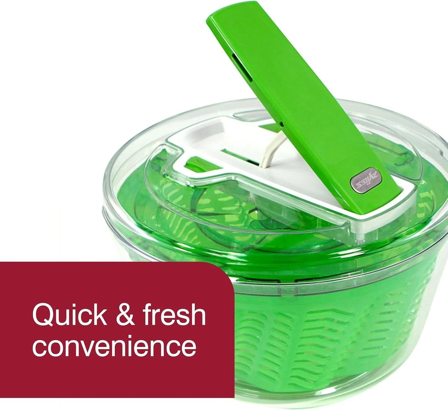 Large Salad Spinner - Plastic Lettuce Strainer and Spinner 07FC0E-D4 - KOEEK