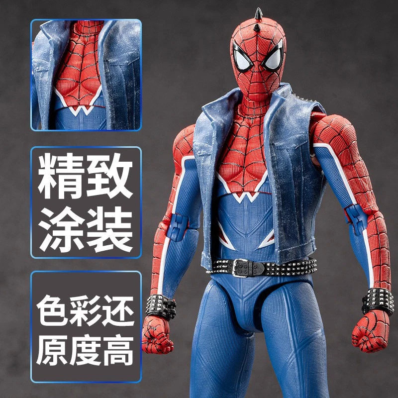 ZD Toys Marvel's Spider-Man Spider-Punk Suit 7" Action Figure in Stock 07FC0E-D4 - KOEEK