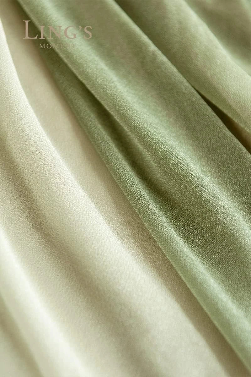 Sage Green & Campsite Chiffon Like Table Runner 30" x 120" (Set of 2) 07FC0E-D4 - KOEEK