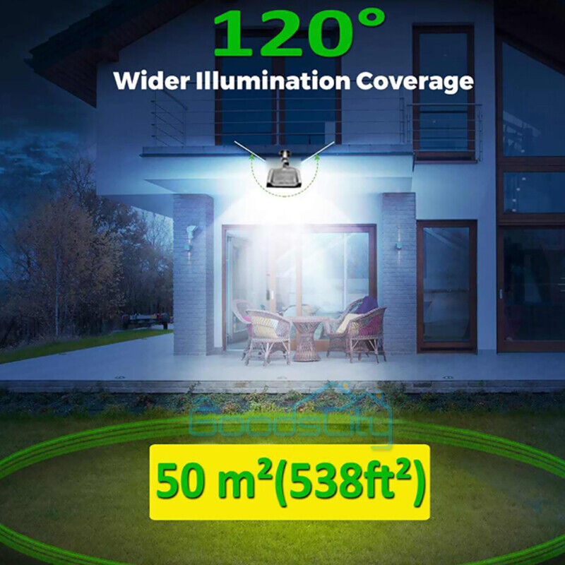 ny 990000LM Lampara Solar Luces De Calle LED Con Sensor 3 Modos Para Patio Jardin