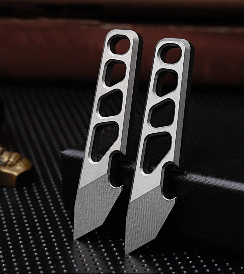 EDC Titanium Alloy Multi Tools Pry Bar Crowbar Bottle Opener Keychain Pendant 07FC0E-D4 - KOEEK