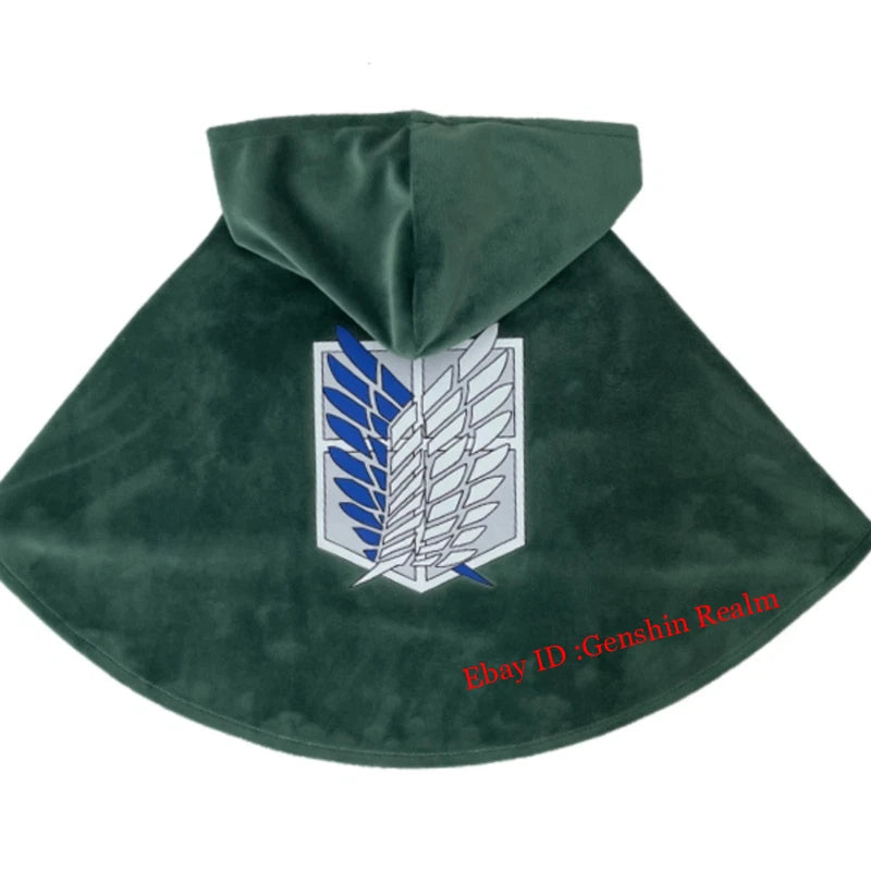 Anime Attack On Titan Cloak Pet Clothes Survey Corps Shawl Cosplay Photo Prop 07FC0E-D4 - KOEEK