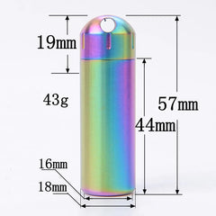 Solid Brass Outdoor Camping Survival EDC Multi Tool Waterproof Medicine Pill Box 07FC0E-D4 - KOEEK