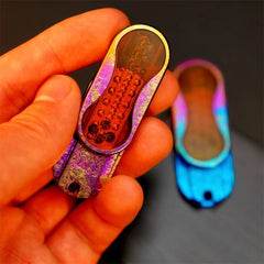 Stylish Crystal Titanium EDC Fidget Slider Fun Mechanical Fidget Toys Idea Gifts 07FC0E-D4 - KOEEK