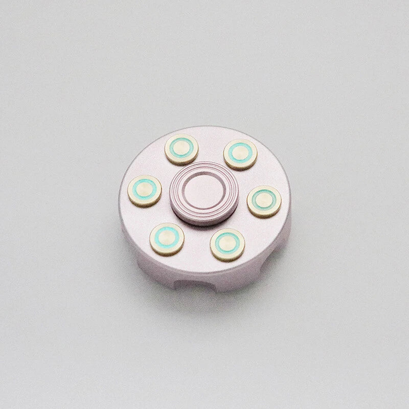 Revolver Clip Luminous Fidget Spinner EDC Metal Hand Spinner Adult Fidget Toys 07FC0E-D4 - KOEEK