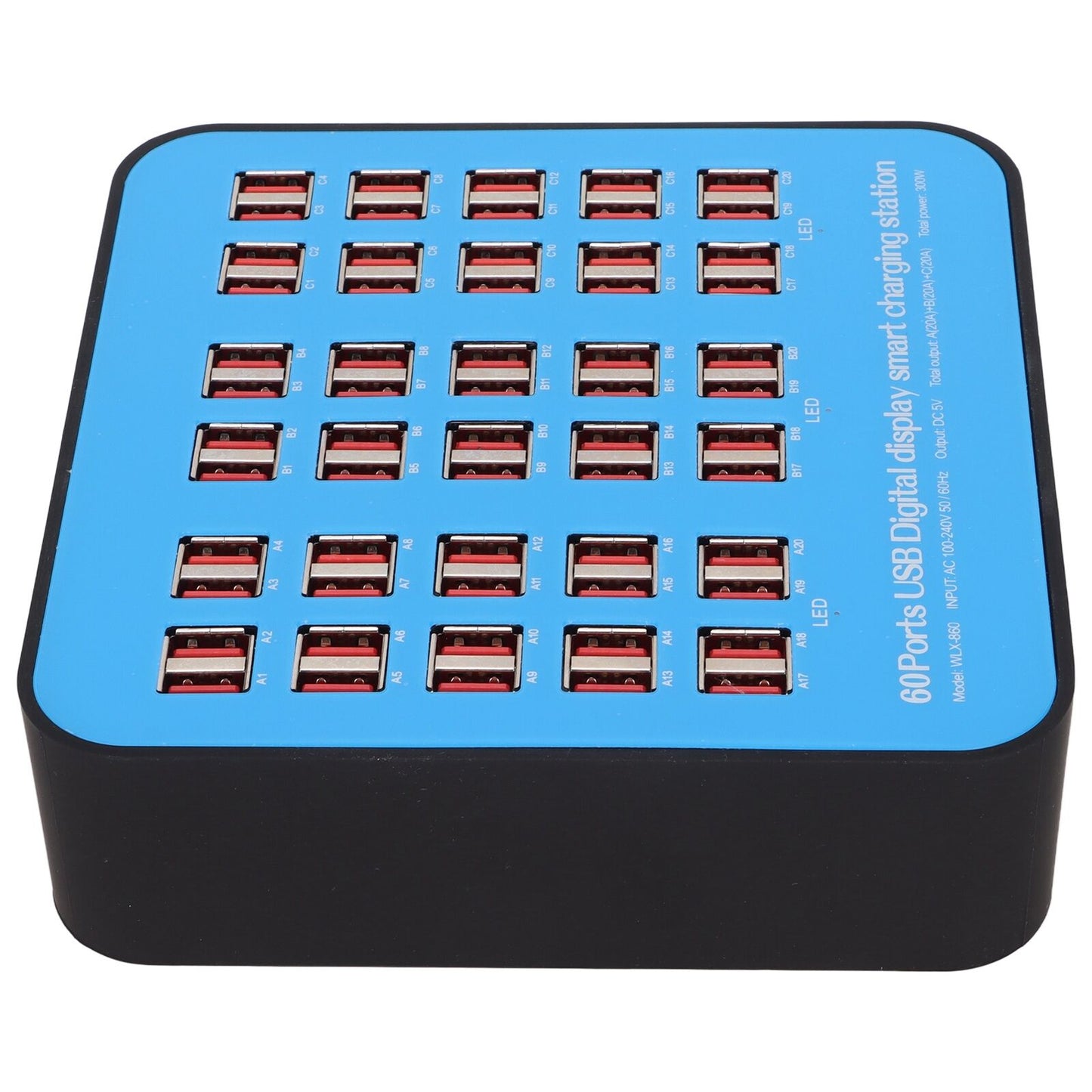 new 60 Ports Desktop Charger Universal Multi Ports Charging Station For Tablets For koeek - KOEEK