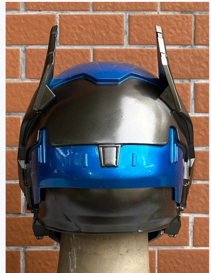 Batman Red Hood Arkham Knight Jason Halloween Cosplay Helmet FRP Mask LED Eyes 07FC0E-D4 - KOEEK