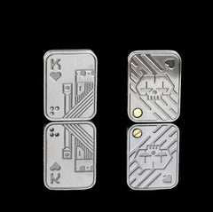 1pc Metal Skull Push Slider Fidget Toy Magnetic Stress Relief EDC - 07FC0E-D4 - KOEEK
