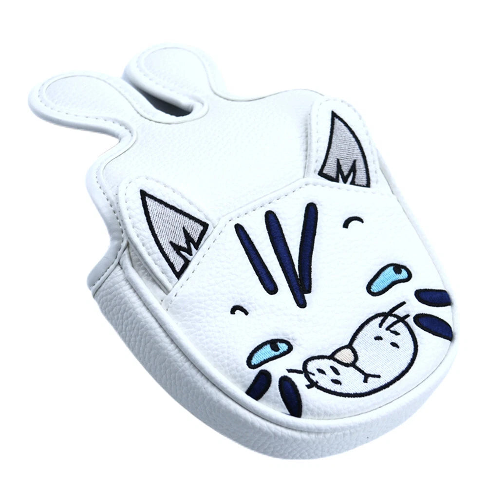 Cute Cat Leather Golf Club Head Cover Fit Titleist Scotty Cameron Mallet Putter 07FC0E-D4 - KOEEK