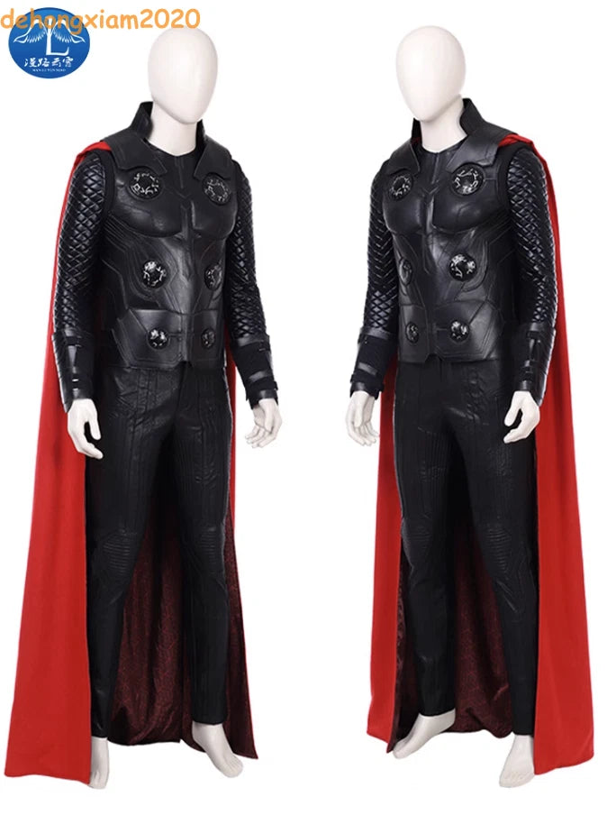 Avengers: Infinity War Thor Cosplay Costume Men Full Suit Uniform Party Show 07FC0E-D4 - KOEEK