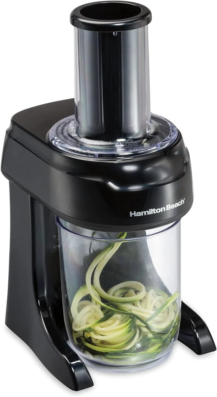 3-in-1 Electric Vegetable Spiralizer with 3 Cutting Cones, 6 Cups, Blac 07FC0E-D4 - KOEEK