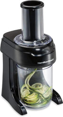 3-in-1 Electric Vegetable Spiralizer with 3 Cutting Cones, 6 Cups, Blac 07FC0E-D4 - KOEEK