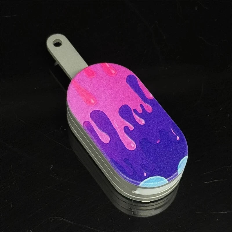Creative Ice Cream Fidget Slider EDC Metal Push Haptic Slider Kawaii Fidget Toy 07FC0E-D4 - KOEEK