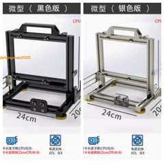 Open Frame ITX PC Case Steel Aluminum Computer Mini Cooling Case SFX Stock! 07FC0E-D4 - KOEEK