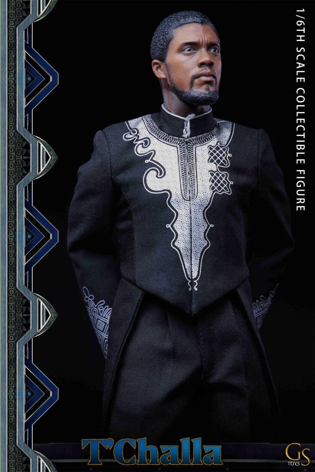 1/6 T'Challa Black Panther Wakanda King Action Figure 12inches Box Suit Doll 07FC0E-D4 - KOEEK