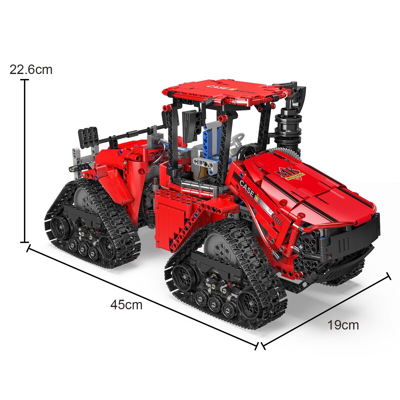 new Mould King 18020 Pneumatic Tracked Tractor Engineering Vehicle Building Block MOULD KING - KOEEK