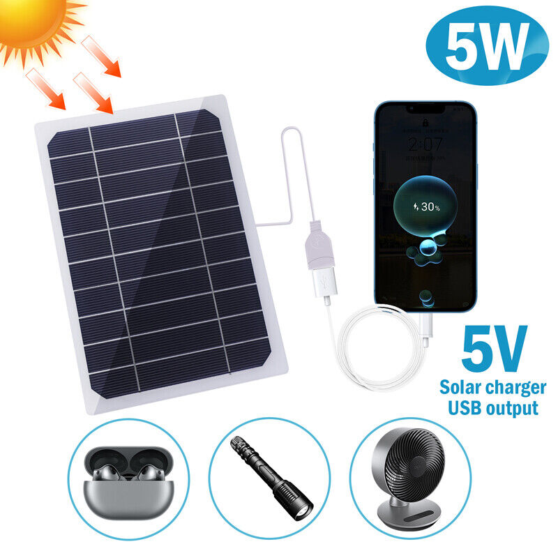 ny USB Solar Panel vedlikeholdslader Batterilader Kit Vedlikehold Båt Bil RV