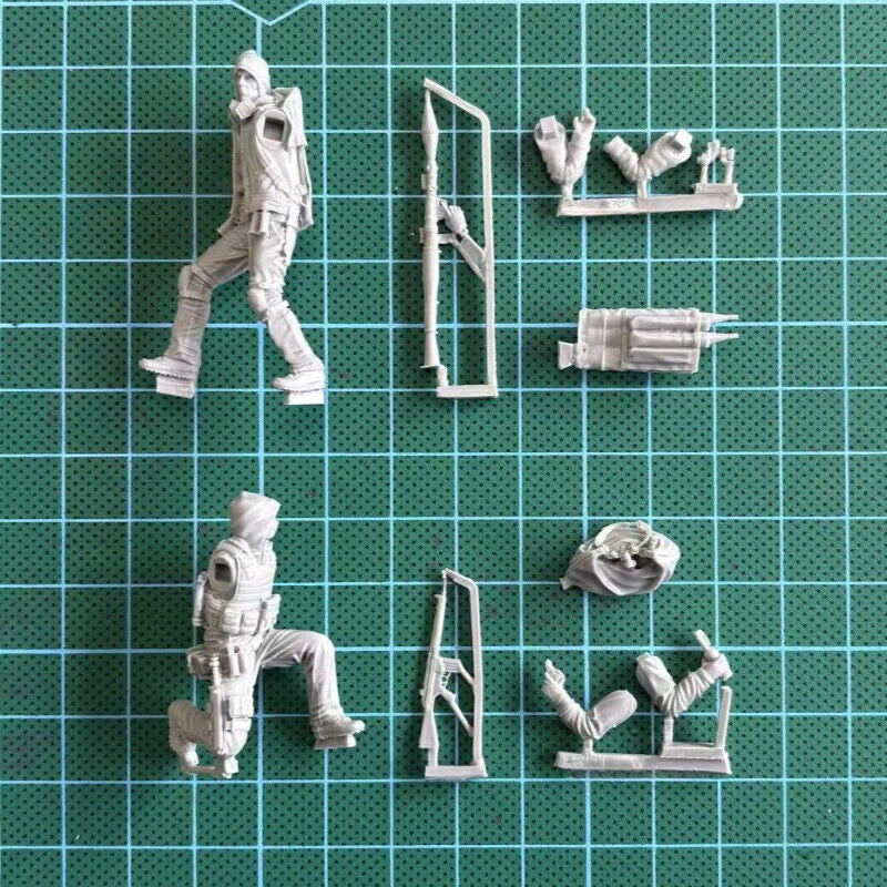 1/35 Resin Figure Model Kit Mercenary Force 2 Figures Unassambled Unpainted 07FC0E-D4 - KOEEK