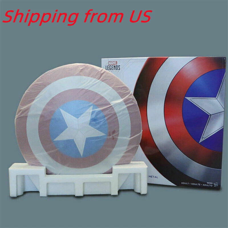 IN US ! Marvel Legends Captain America 75th Anniversary 1:1 Metal Shield In BOX MARVEL_LEGENDS - KOEEK