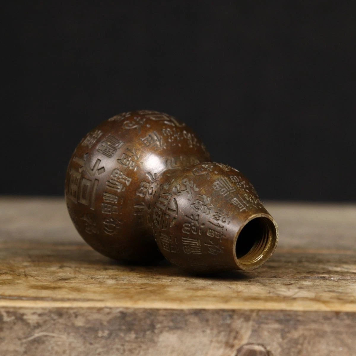 Bagua Hundred Fu Gourd Figurine Hollow Feng Shui Home Living Room Decor 07FC0E-D4 - KOEEK