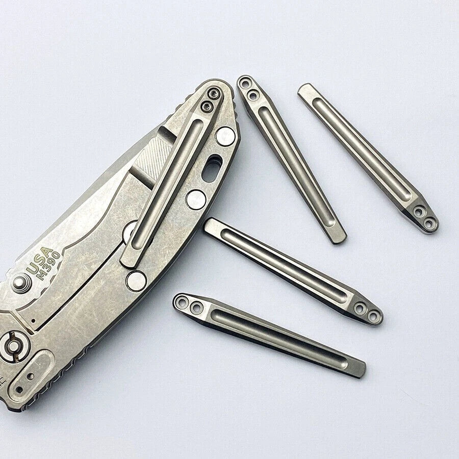 Hot Custom Titanium Pocket Clip for Rick Hinderer Knives XM-18 XM-24 Accessories 07FC0E-D4 - KOEEK