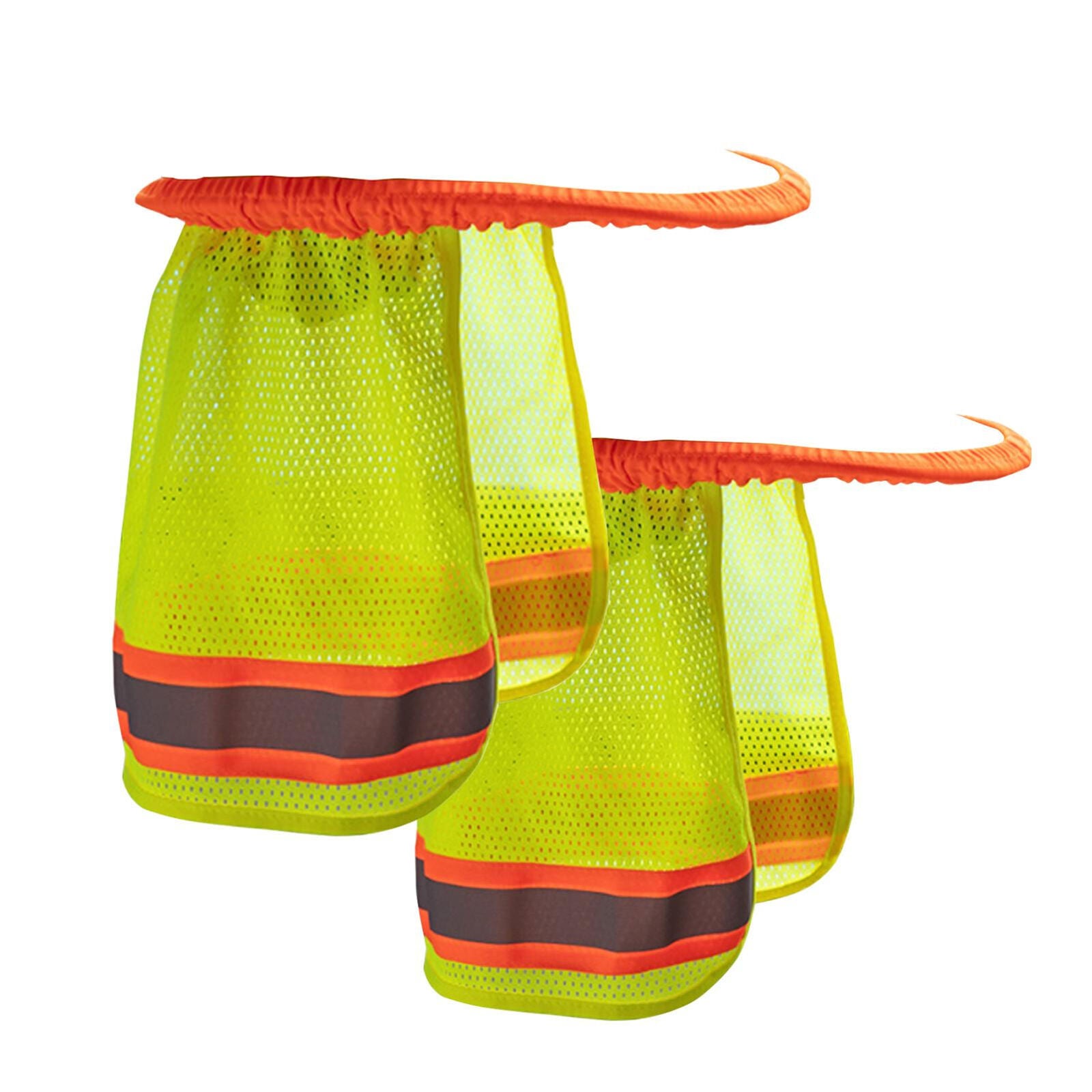 new SAFETY HARD HAT NECK SHIELD HELMET SUN SHADE HI VIS REFLECTIVE STRIPE koeek - KOEEK