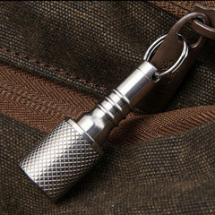 Titanium Keychain Waterproof Box Sealed Container Portable Outdoor Pendant EDC 07FC0E-D4 - KOEEK