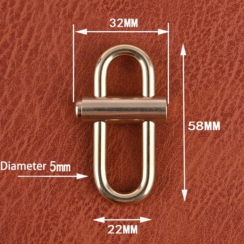 Metal Porable Automatic Lock Keychain Carabiner Key Chain Hanging Buckle Ring 07FC0E-D4 - KOEEK