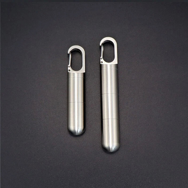 Outdoor Multilayer Waterproof Pill Case Key Chain Capsule Seal Container Box EDC 07FC0E-D4 - KOEEK
