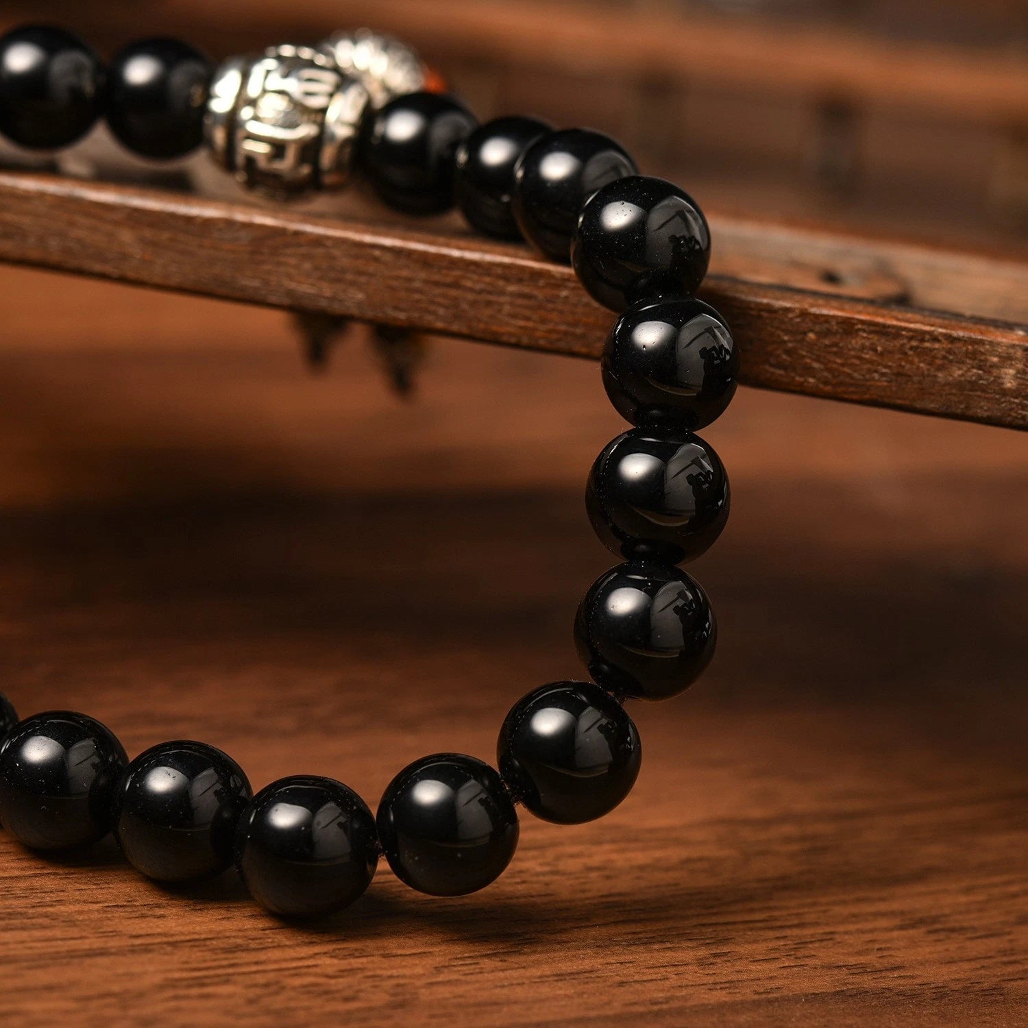Crystal Gear Shift Bead Car Hanging Ornament Buddha Bead Decoration Accessory 07FC0E-D4 - KOEEK