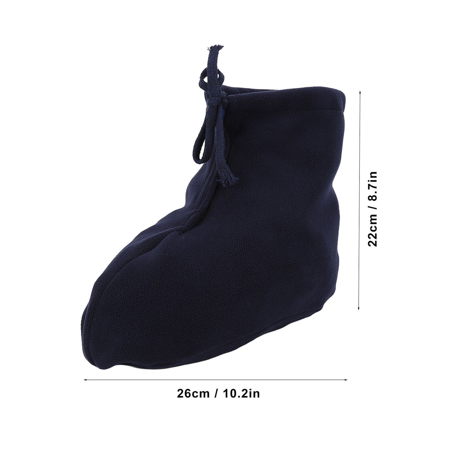 new Cast Sock Dark Blue Fleece Thick Cast Toe Cover Warmer For Swollen Feet(M ) HGF koeek - KOEEK