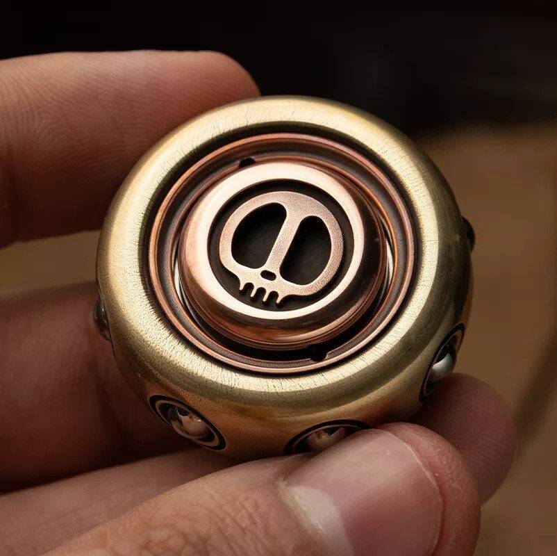 LAUTIE SAM Ring Metal Gyro Fidget Spinner Devil's Son EDC Finger Rotation Toys 07FC0E-D4 - KOEEK