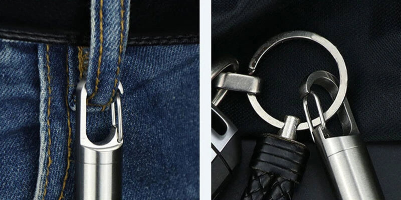 Outdoor Multilayer Waterproof Pill Case Key Chain Capsule Seal Container Box EDC 07FC0E-D4 - KOEEK