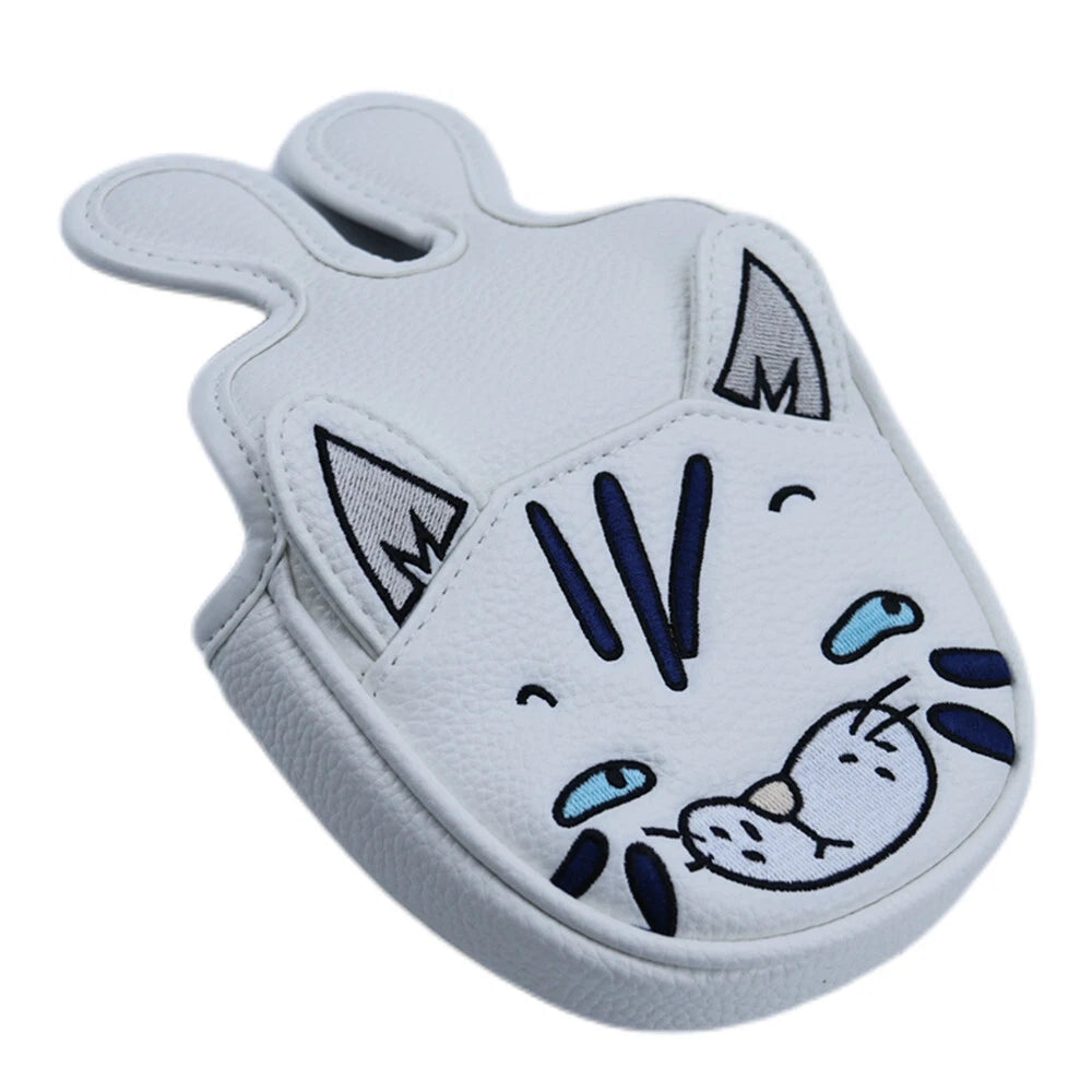 Cute Cat Leather Golf Club Head Cover Fit Titleist Scotty Cameron Mallet Putter 07FC0E-D4 - KOEEK