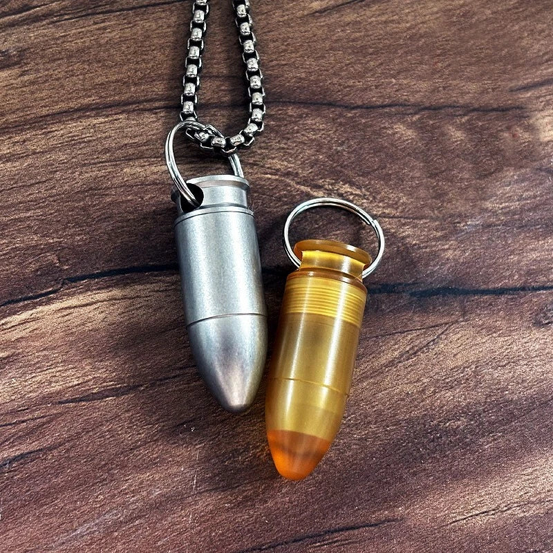 PEI Titanium Waterproof Pill Holder Case Organizer Container keychain EDC Gift 07FC0E-D4 - KOEEK