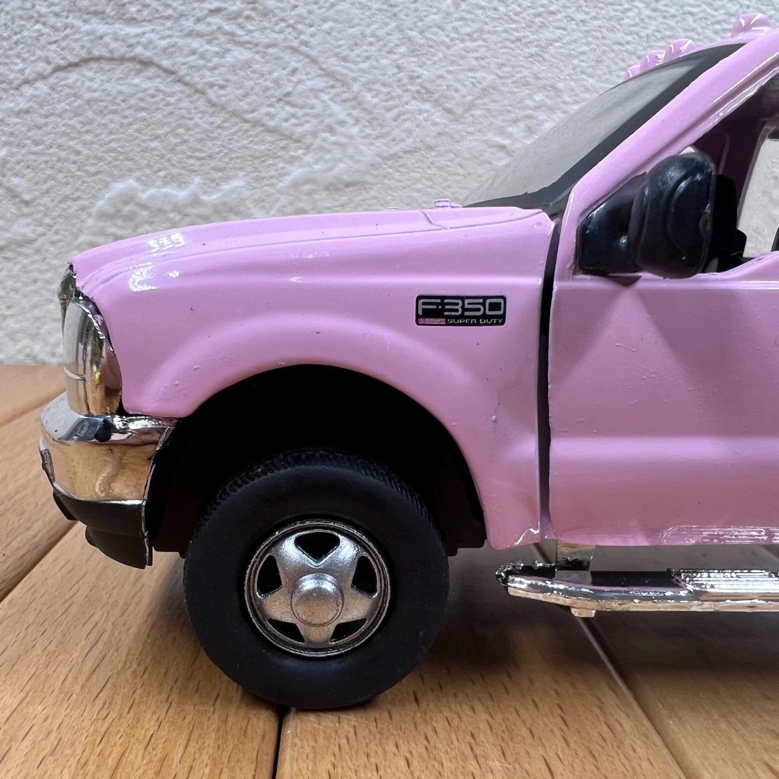 1/32 Pink Ford F-350 Diecast Model Off-Road Scene Decor Transport Vehicle Loose 07FC0E-D4 - KOEEK