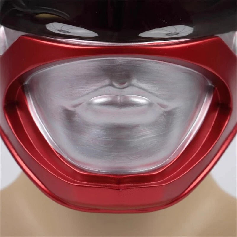 Power Rangers Mighty Morphin Jason Lee Scott PVC Helmet Cosplay Full Mask Hallow 07FC0E-D4 - KOEEK