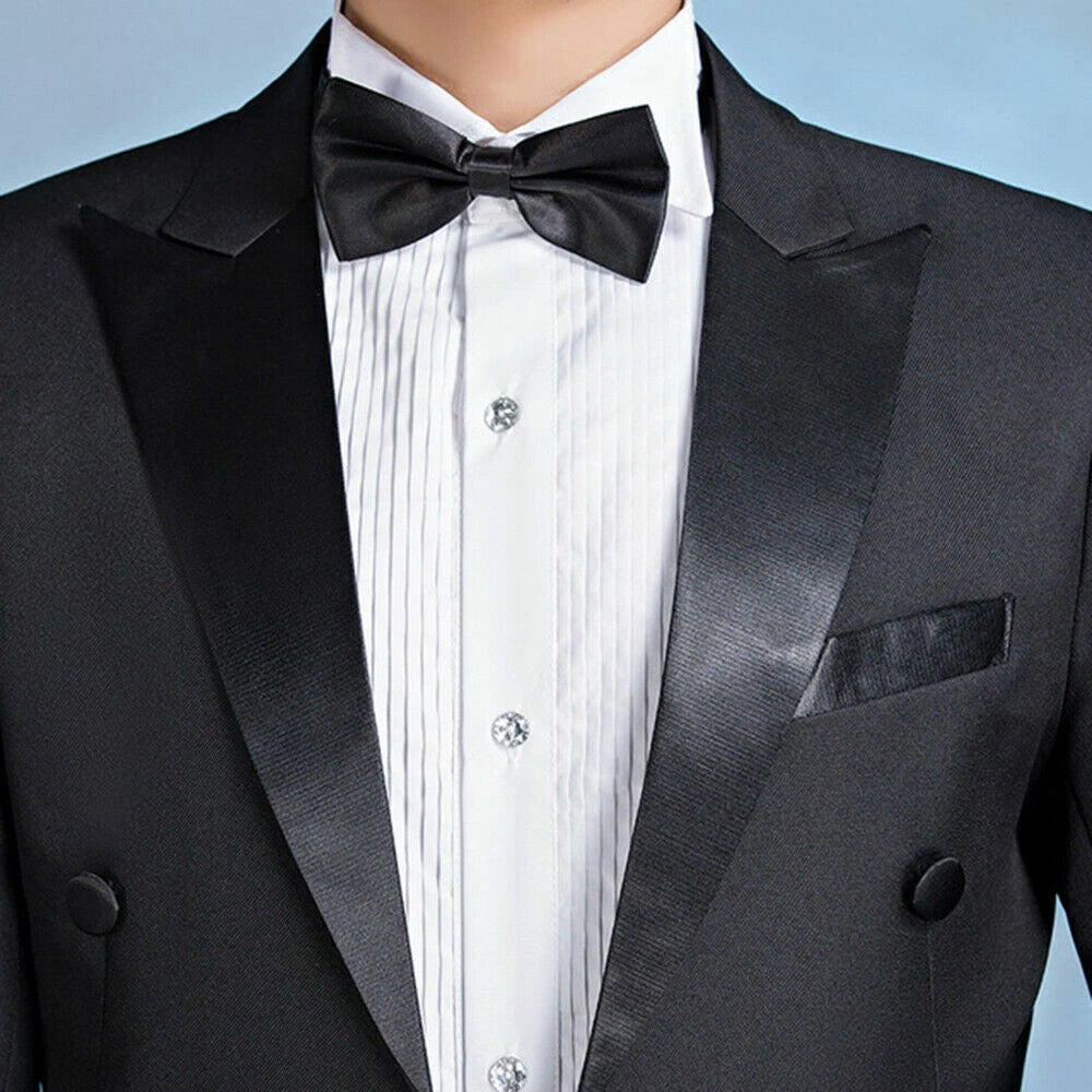 Tuxedo Morning Tailcoat Men Jacket Pants Suit Outfit Evening Tails Frock Coat 07FC0E-D4 - KOEEK