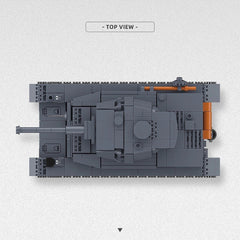 1:35 German Panzer IV Tank WWII Military Vehicle Building Blocks Toy With BOX 07FC0E-D4 - KOEEK