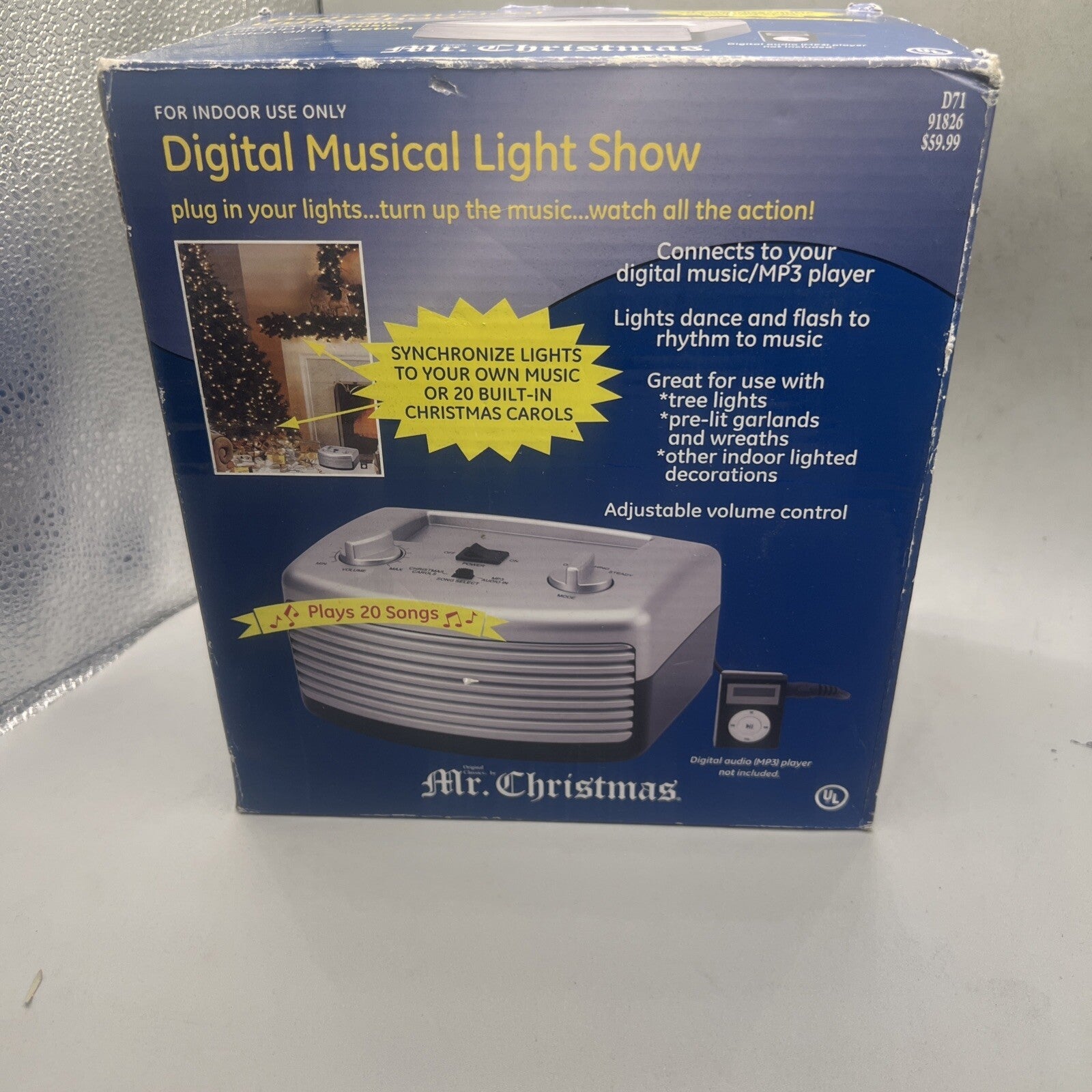 -Vintage Mr Christmas Digital Musical Light Show  In The Box 07FC0E-D4 - KOEEK