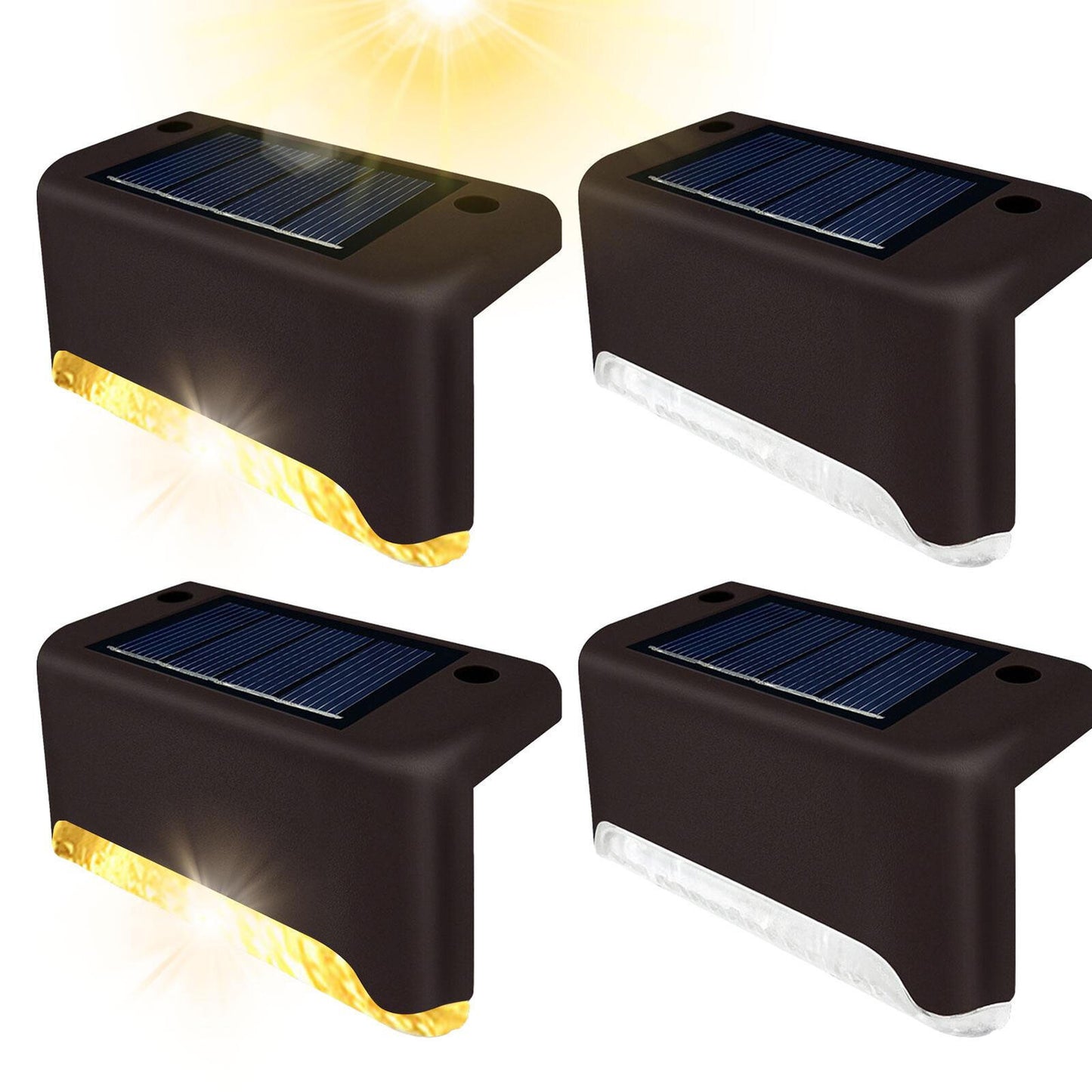 new 4PCS Deck Solar Light Waterproof Solar Lights with Intelligent Light Sensor lamp koeek - KOEEK