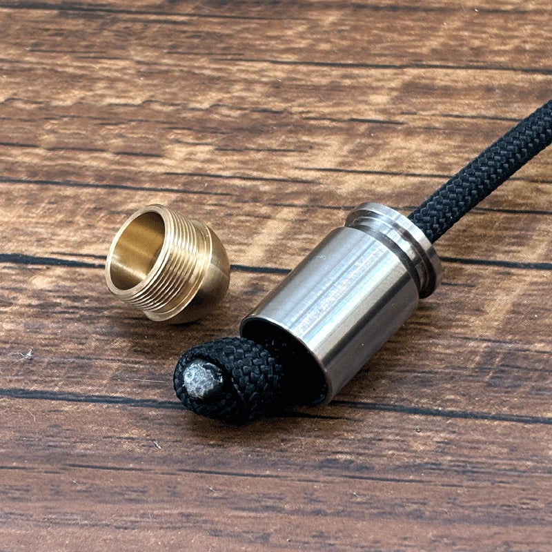Titanium Begleri Fidget Toy Finger EDC Skill Exercise Paracord Stress Worry Bead 07FC0E-D4 - KOEEK